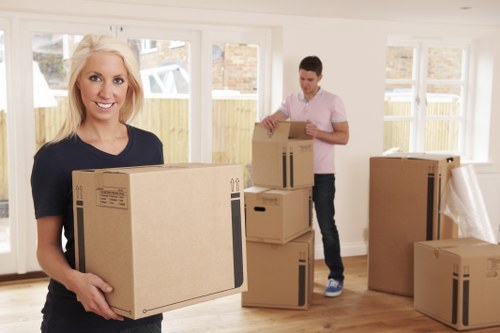 Moving truck arranged for a Catford flat or house move
