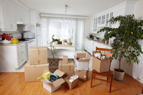 Careful loading of furniture for a South London removal