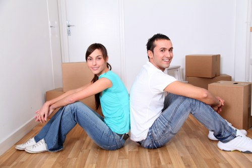 Office removals in Catford planning with boxes and desks