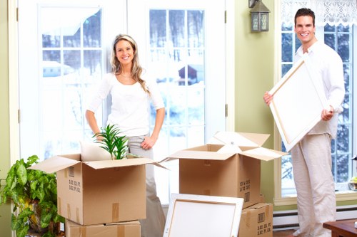 Large removals vehicle used for flat moving in Catford